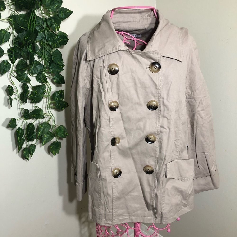 No Less Than Cropped Trench Coat